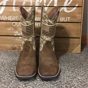 Ariat Military American Flag Cowboy Boots